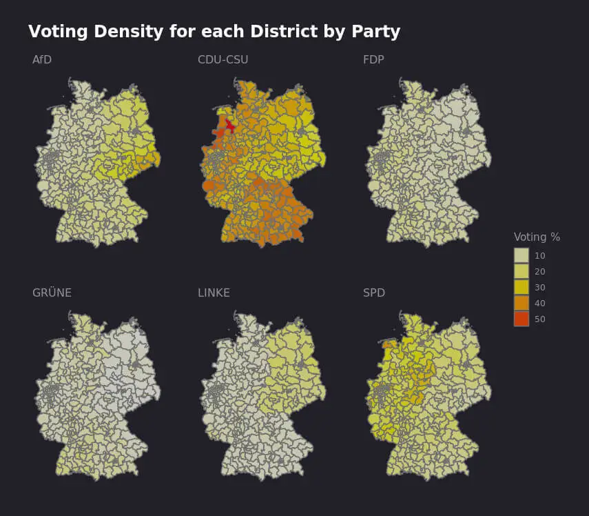 Voter Distribution Maps